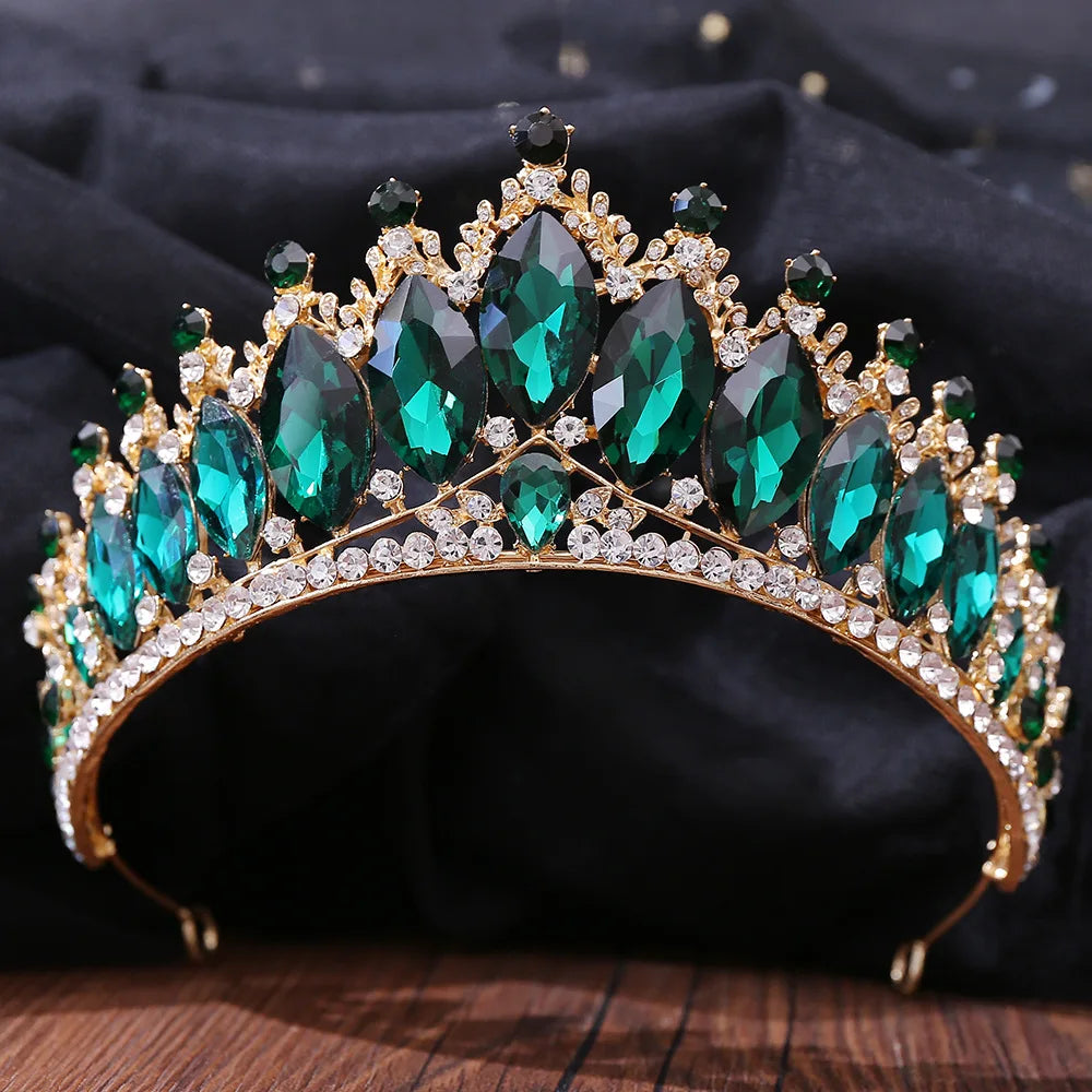 Women's Zinc Alloy Water Drop Pattern Tiaras Bridal Wedding Crown