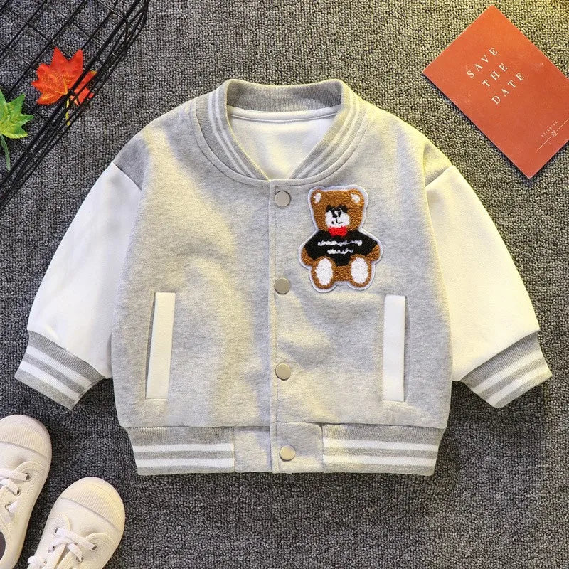 Kid's Polyester Long Sleeve Pullover Closure Casual Wear Clothes