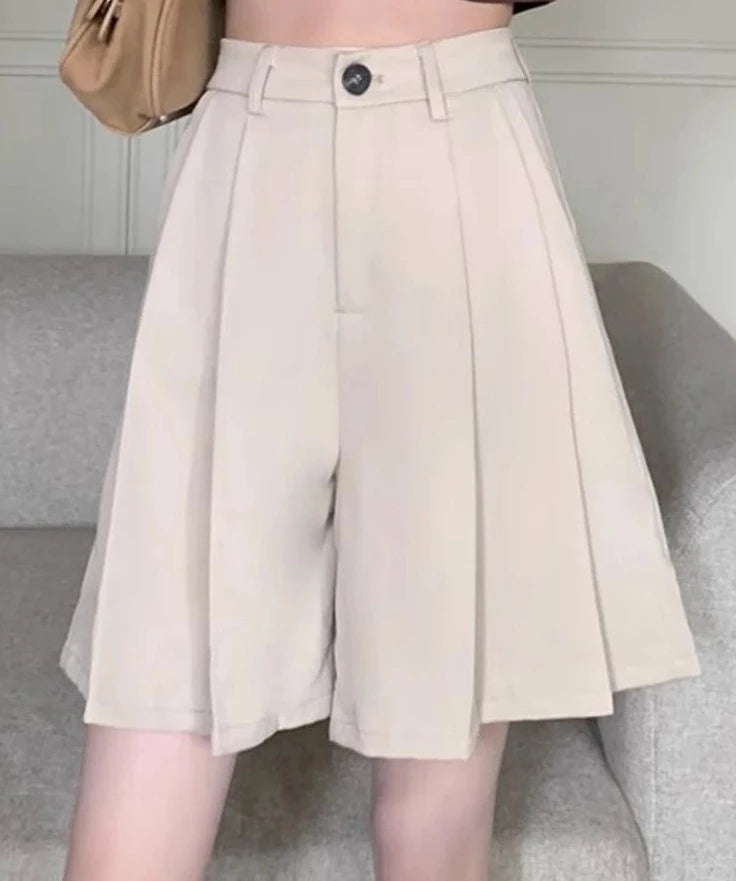 Women's Polyester High Waist Pleated Pattern Casual Wear Skirts