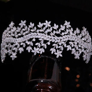 Women's Copper Water Drop Pattern Tiaras Bridal Wedding Crown