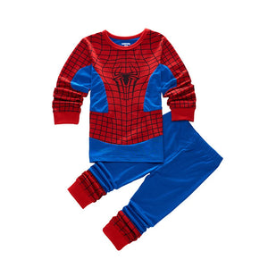 Kid's Boys Cotton O-Neck Long Sleeve Trendy Sleepwear Pajamas Set