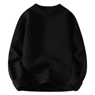 Men's Acrylic O-Neck Full Sleeves Pullovers Knitted Winter Sweater