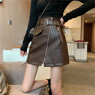 Women's Polyester High Waist Solid Pattern Casual Wear Skirts