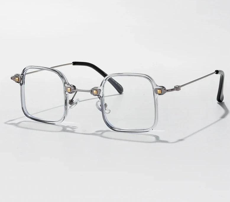 Men's Titanium Frame Full-Rim Square Shaped Luxury Trendy Glasses