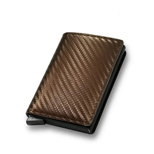 Men's PU Leather Solid Pattern Credit Card Holder Trendy Wallets