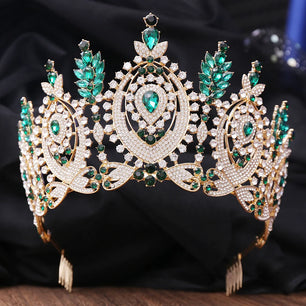 Women's Zinc Alloy Water Drop Pattern Tiaras Bridal Classic Crown