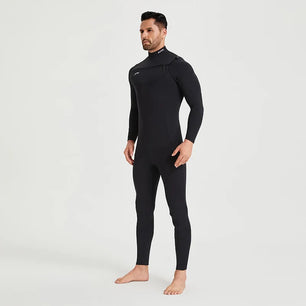 Men's Nylon High-Neck Long Sleeves Quick-Dry Swimwear One Piece