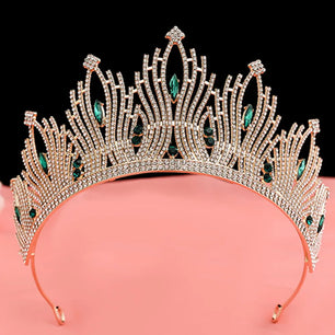 Women's Zinc Alloy Geometric Pattern Tiaras Bridal Wedding Crown