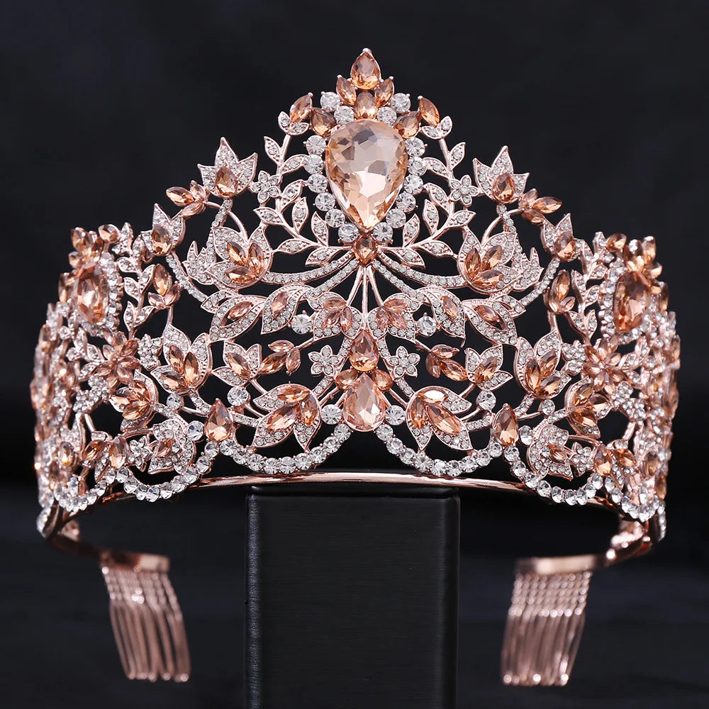 Women's Crystal Zinc Alloy Geometric Pattern Bridal Wedding Crown