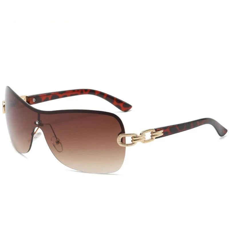 Women's Alloy Frame Acrylic Lens Square Shaped UV400 Sunglasses