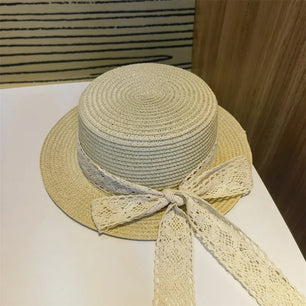 Women's Straw Solid Pattern Glamorous Sun Protection Beach Hat