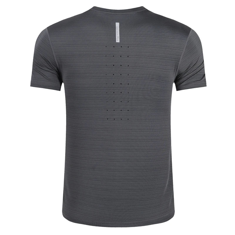 Men's Polyester Short Sleeve Pullover Closure Sportswear T-Shirt