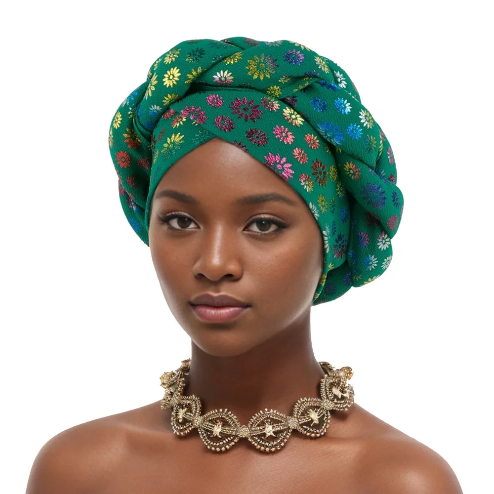 Women's Arabian Polyester Head Wrap Printed Pattern Elegant Hijabs