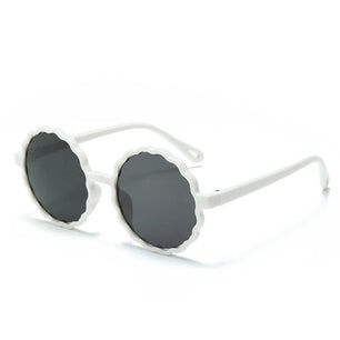 Kid's Polycarbonate Frame Lens Polarized Round Shaped Sunglasses