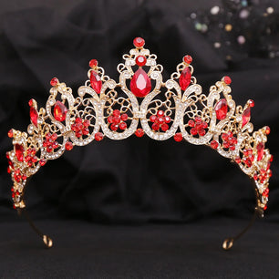 Women's Zinc Alloy Water Drop Pattern Tiaras Bridal Classic Crown