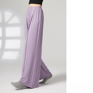 Women's Polyester Elastic Closure High Waist Casual Wear Trousers