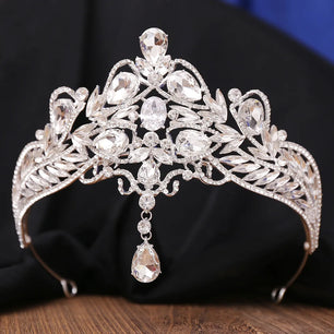 Women's Zinc Alloy Water Drop Pattern Tiaras Bridal Classic Crown