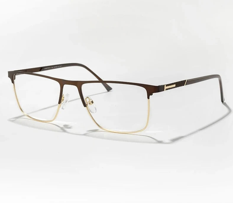 Men's Alloy Frame Full-Rim Square Shaped Trendy Optical Glasses