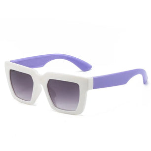 Kid's Plastic Frame Lens Polarized Square Shaped UV400 Sunglasses