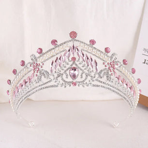 Women's Zinc Alloy Plant Pattern Tiaras Bridal Classic Crown