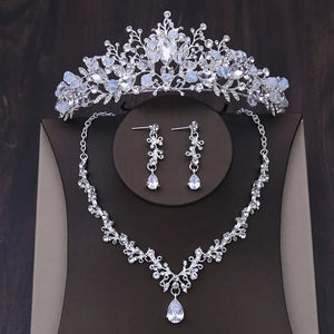 Women's Zinc Alloy Geometric Shape Bridal Crown Jewelry Sets