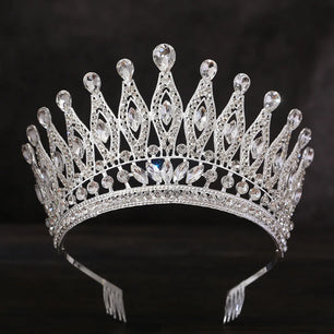 Women's Crystal Zinc Alloy Geometric Pattern Bridal Wedding Crown