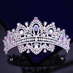 Women's Zinc Alloy Water Drop Pattern Tiaras Bridal Classic Crown