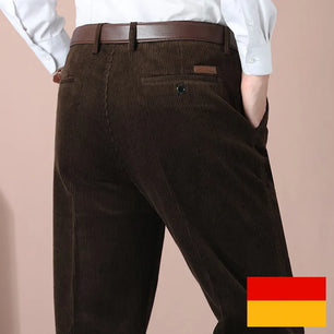 Men's Cotton Zipper Fly Closure Full Length Formal Wear Pants