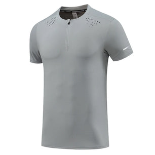 Men's Microfiber Short Sleeve Pullover Closure Casual T-Shirt