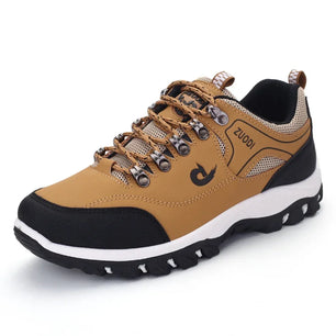 Men's Cotton Round Toe Lace-Up Closure Running Sport Sneakers