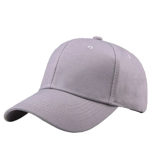 Men's Cotton Adjustable Strap Solid Pattern Casual Baseball Caps