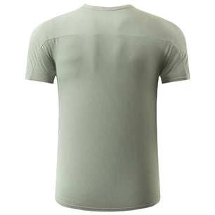 Men's Polyester Short Sleeve Pullover Closure Sportswear T-Shirt