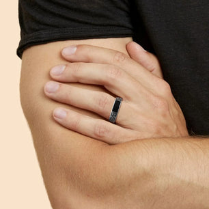 Men's Metal Copper Adjustable Geometric Shaped Retro Vintage Ring