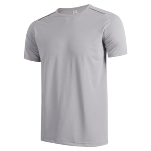 Men's Nylon Short Sleeve Pullover Closure Sportswear T-Shirt