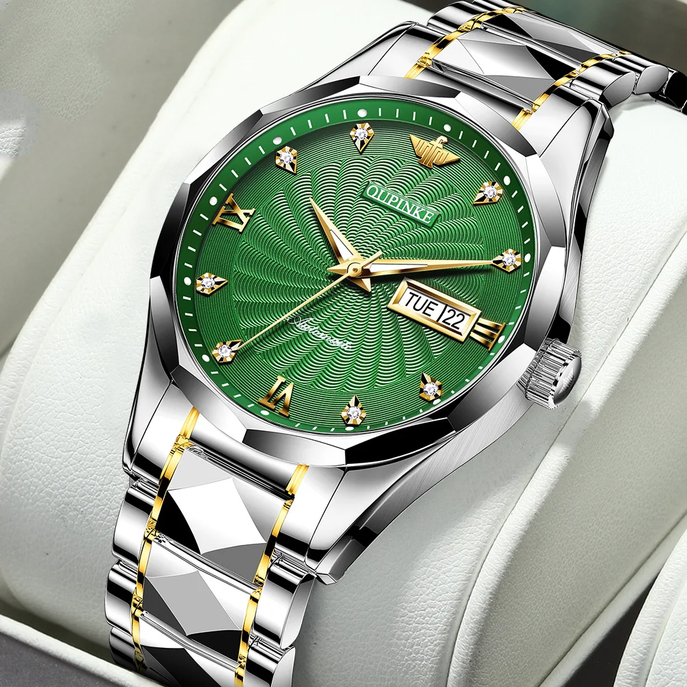 Men's Automatic Tungsten Steel Mechanical Waterproof Watches