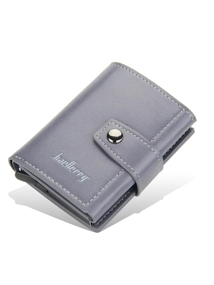 Men's PU Leather Letter Pattern Card Holder Trendy Wallets