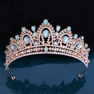 Women's Zinc Alloy Plant Pattern Tiaras Bridal Classic Crown