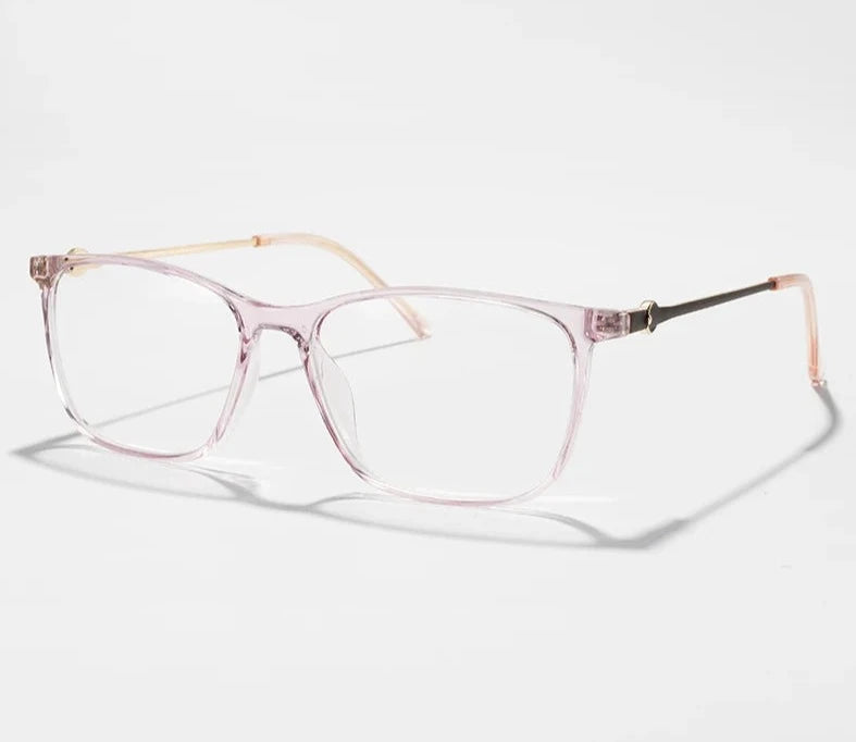 Women's Acetate Frame Square Shaped Optical Prescription Glasses