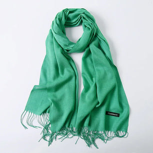 Women's Acrylic Neck Wrap Solid Pattern Trendy Elegant Scarf