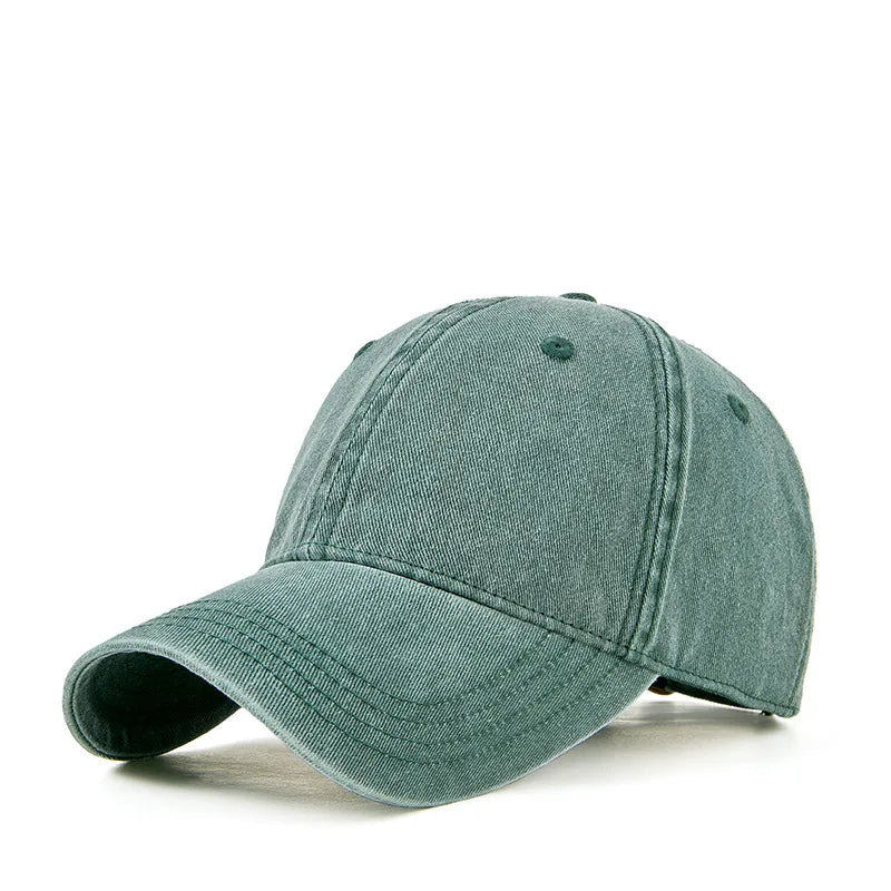 Men's Cotton Adjustable Strap Sun Protection Casual Baseball Cap