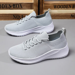 Men's Mesh Breathable Lace-Up Closure Running Sport Wear Sneakers