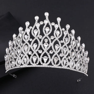 Women's Zinc Alloy Plant Pattern Tiaras Bridal Classic Crown