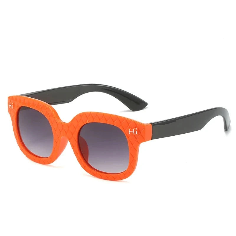 Kid's Plastic Frame Lens Polarized Cat Eyed UV400 Sunglasses