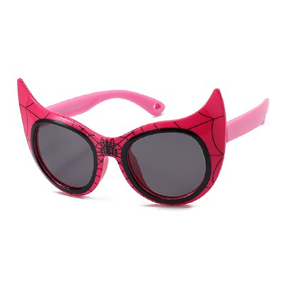 Kid's Acetate Frame Cat Eye Shape Polarized UV400 Sunglasses