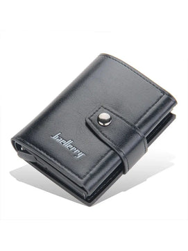 Men's PU Leather Letter Pattern Card Holder Trendy Wallets