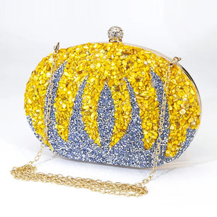 Women's Polyester Hasp Closure Rhinestone Evening Wedding Clutch