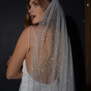 Women's Polyester Cut Edge One-Layer Cathedral Wedding Veils