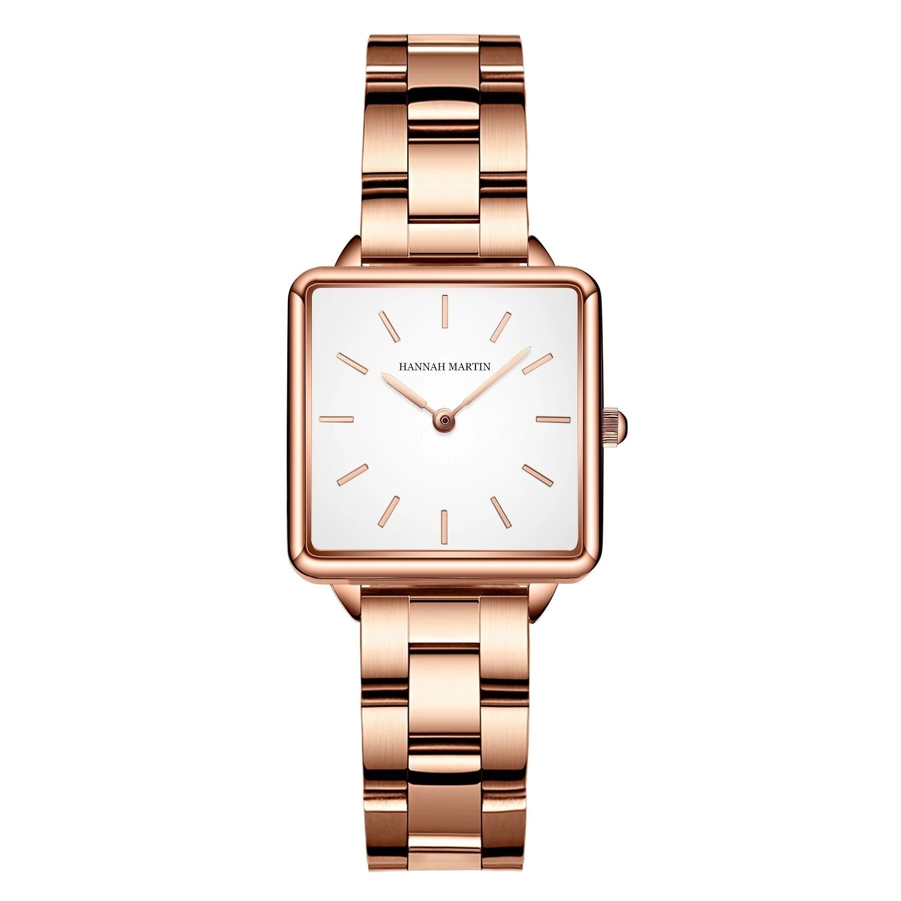 Women's Alloy Case Folding Clasp Square Shaped Waterproof Watch