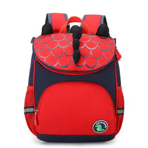 Kid's Nylon Zipper Closure Printed Pattern Trendy School Backpack