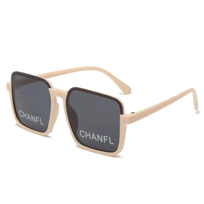 Kid's Polycarbonate Frame Lens Square Shaped Vintage Sunglasses